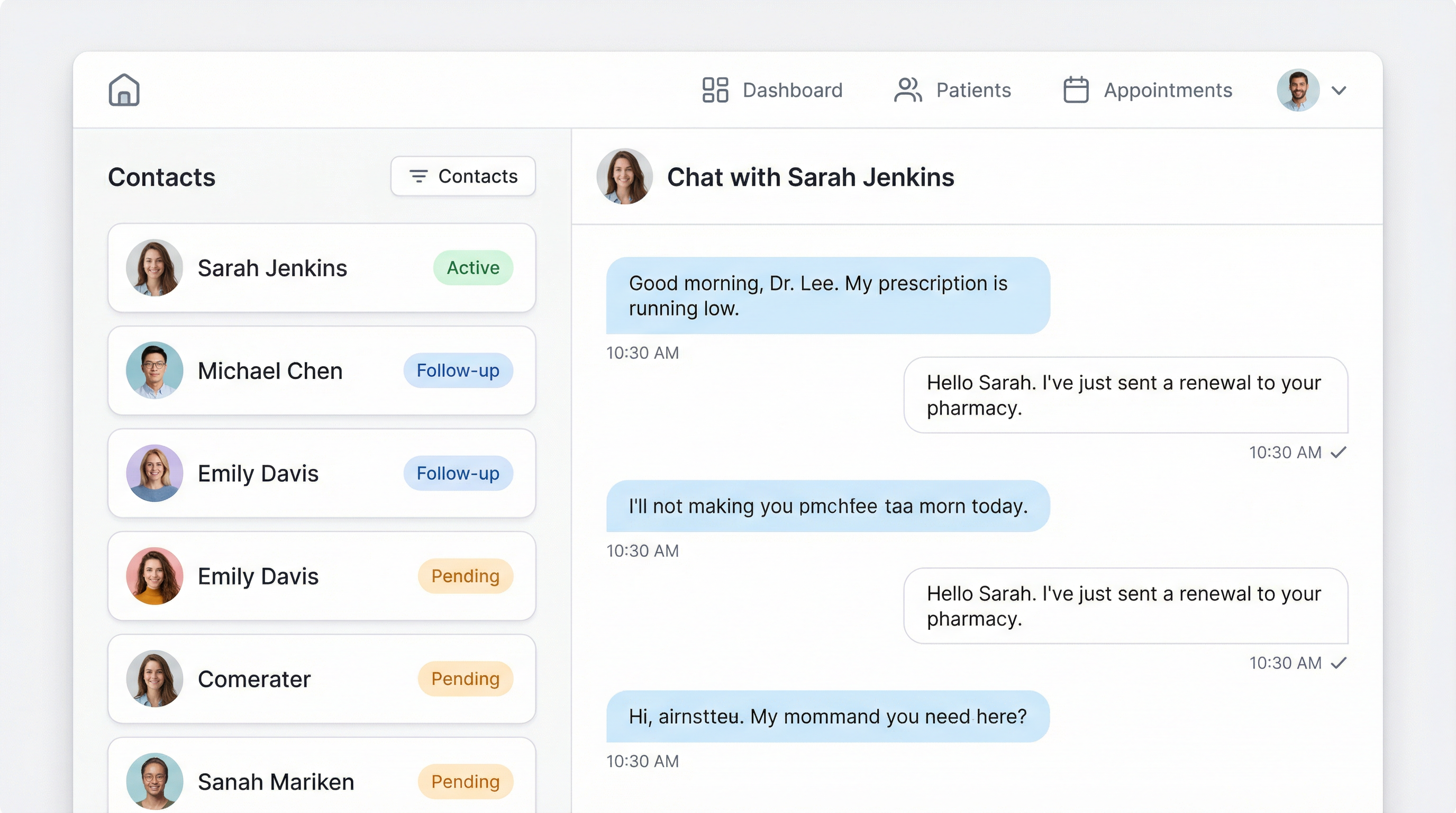 Dashboard do Clinic+ by Avalon
